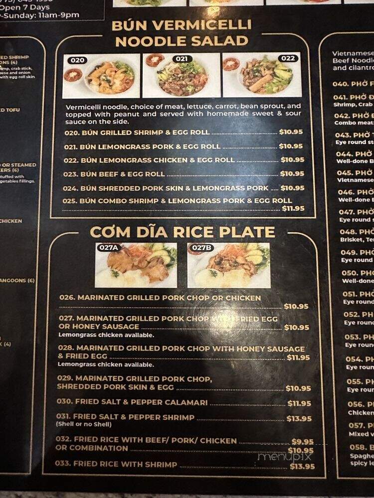 King Pho - Chicago, IL menu_pic