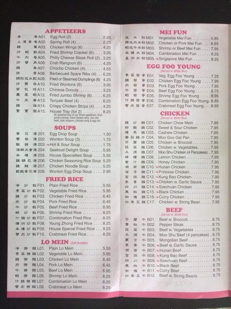 China Town Express - Kansas City, MO menu_pic