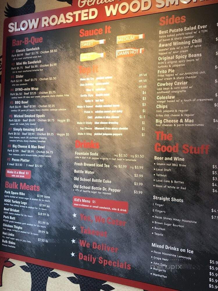 Pecos Pit - Seattle, WA menu_pic