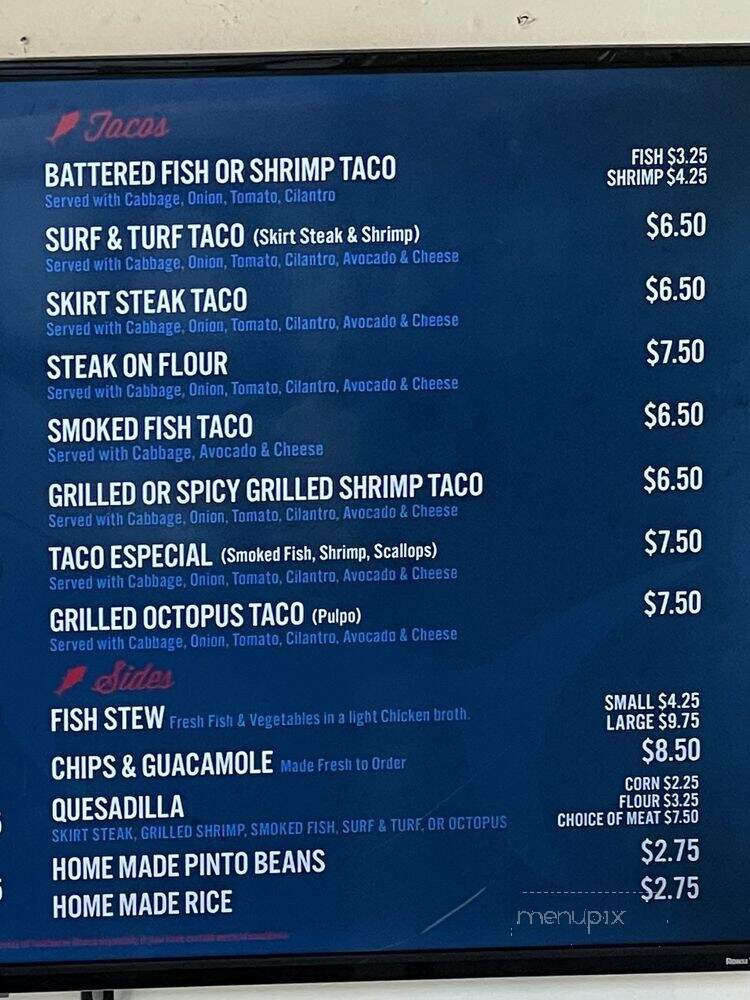 Oscar's Mexican Seafood - San Diego, CA menu_pic