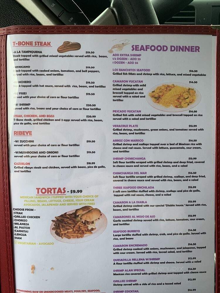 Los Ranchitos - Geneseo, IL menu_pic