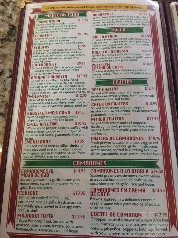 Arturo's Mexican Restaurant - Des Moines, WA