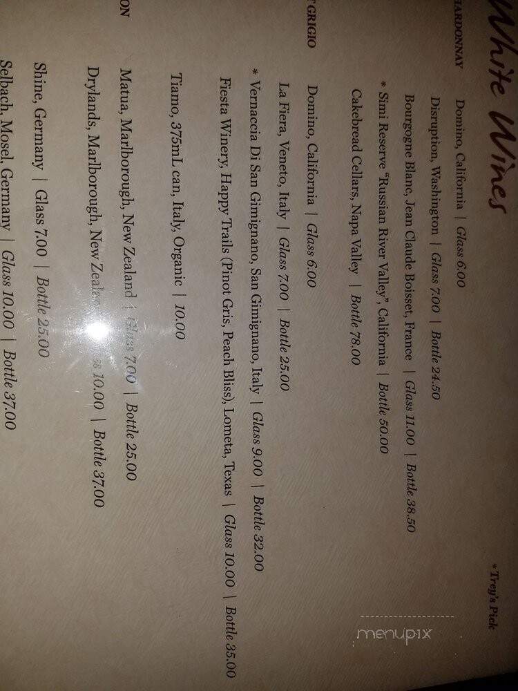 Restoration Wine Bar - Lufkin, TX menu_pic