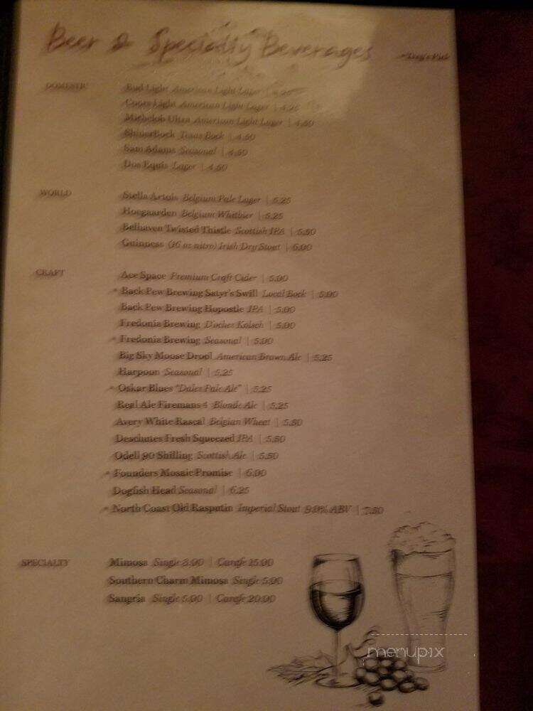 Restoration Wine Bar - Lufkin, TX menu_pic