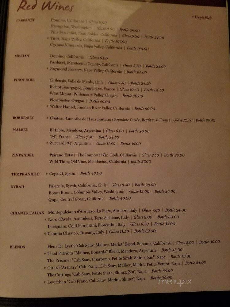 Restoration Wine Bar - Lufkin, TX menu_pic