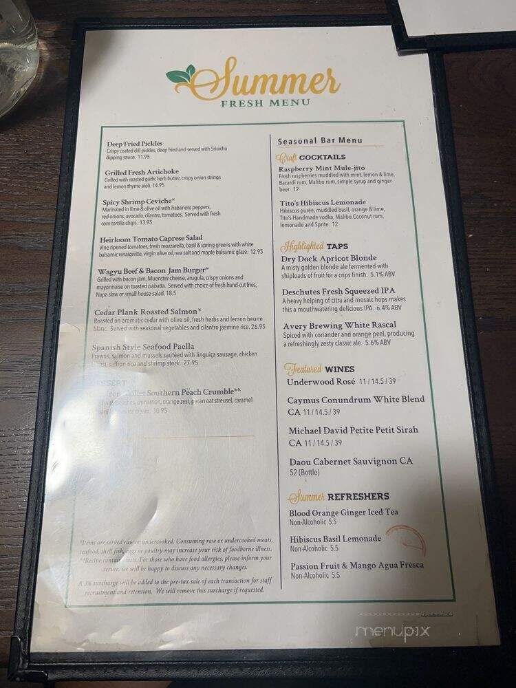 Thirsty Lion - Denver, CO menu_pic