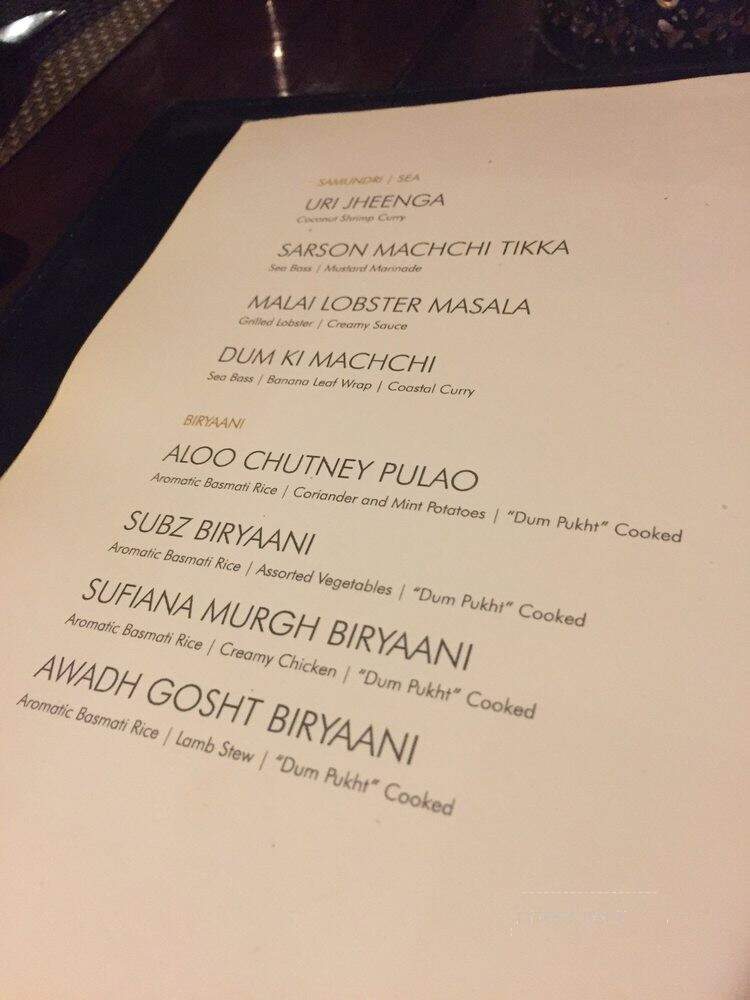 Awadh - New York, NY menu_pic