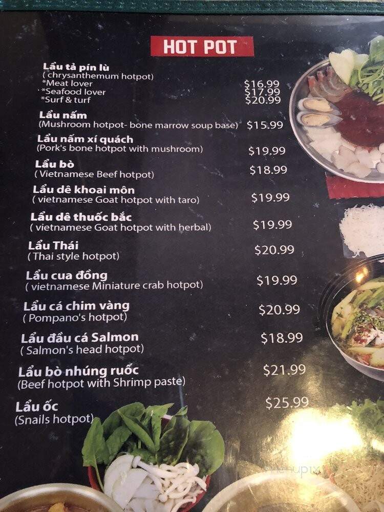 One Hot Pot & Grill - Houston, TX menu_pic