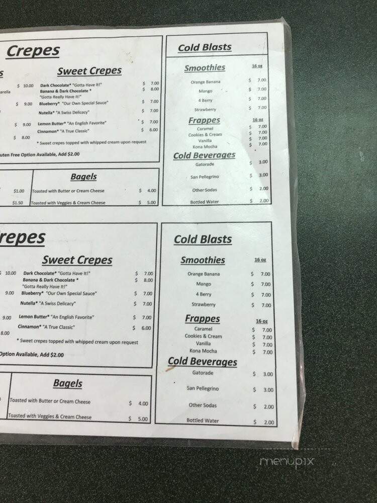 Molly's Crepe Escape - Taos Ski Valley, NM menu_pic