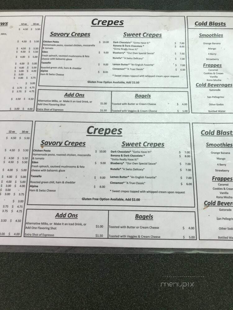 Molly's Crepe Escape - Taos Ski Valley, NM menu_pic