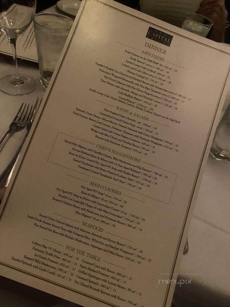 Capital Grille - Sarasota, FL menu_pic