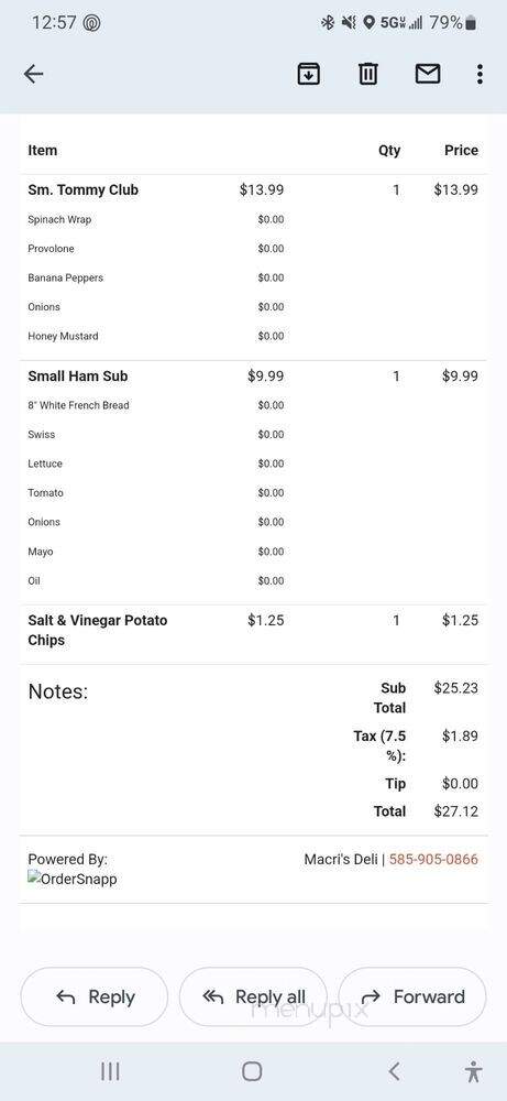 Macri's Deli & Cafe - Canandaigua, NY menu_pic