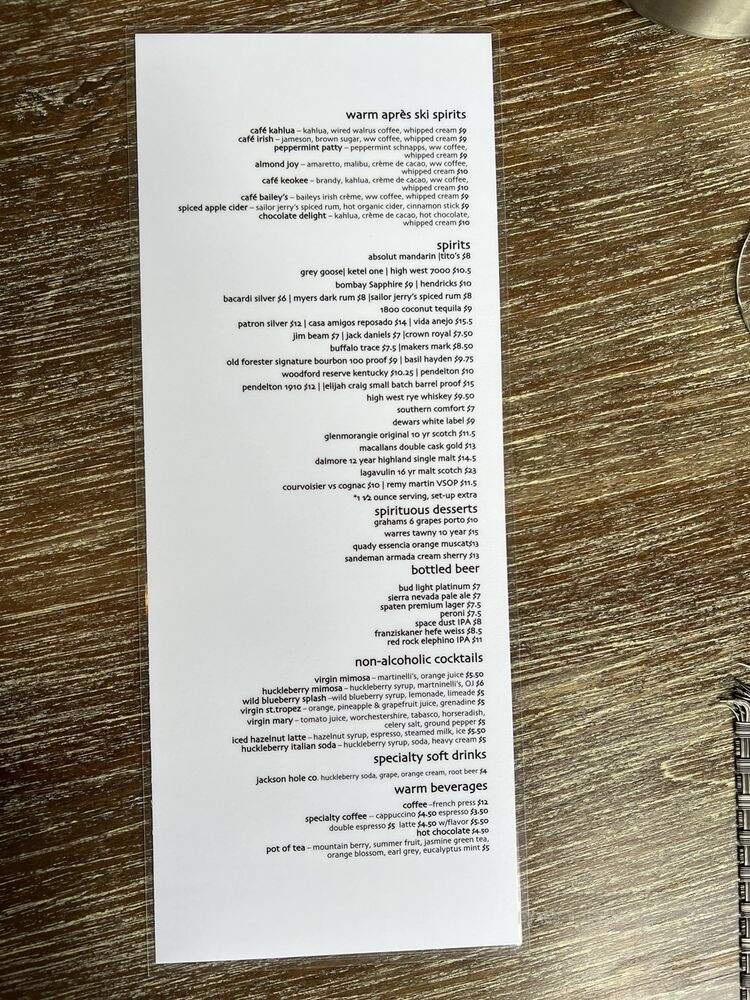 Kimi's Chop & Oyster House - Salt Lake City, UT menu_pic
