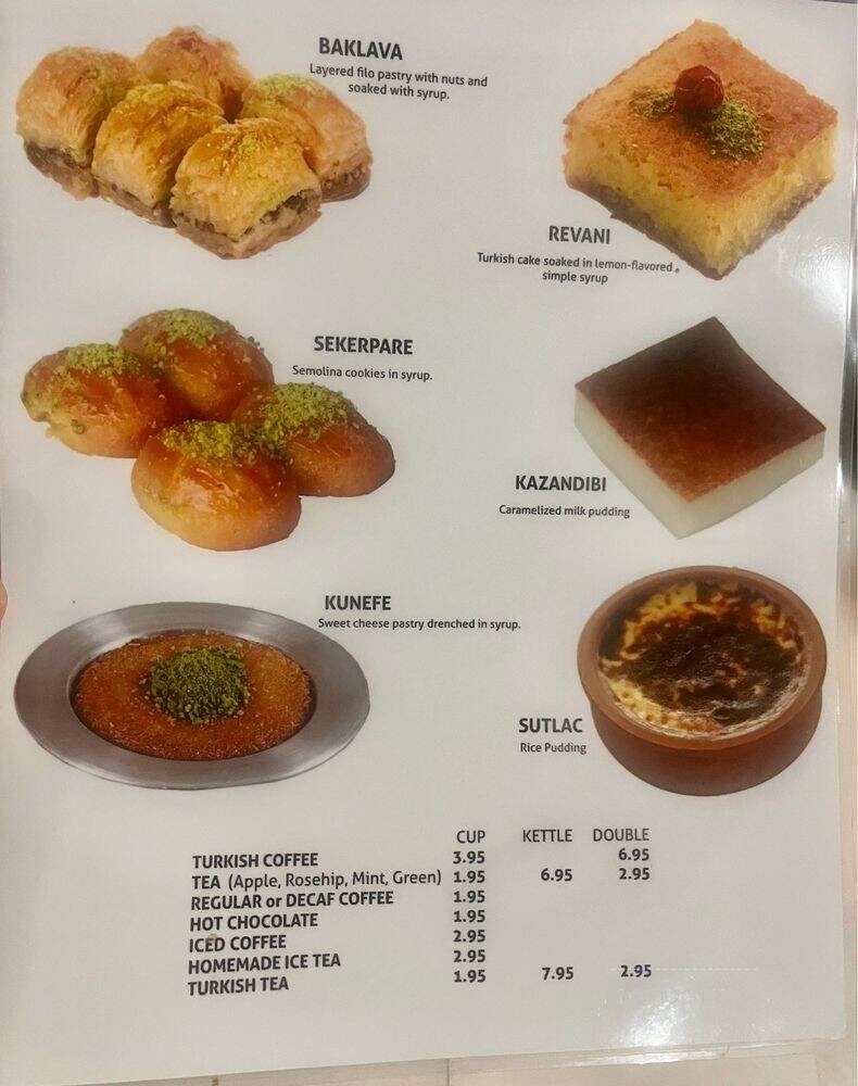 Sultan's Turkish Restaurant - Waterbury, CT menu_pic