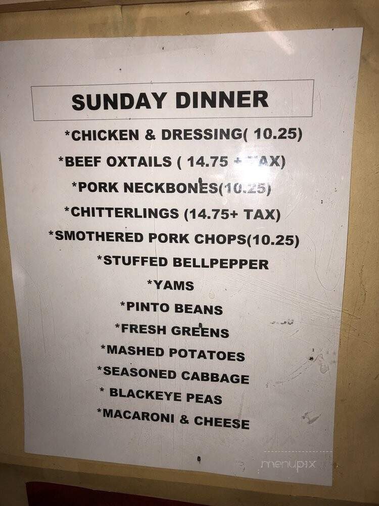 Hardeman's Barbeque - Dallas, TX menu_pic
