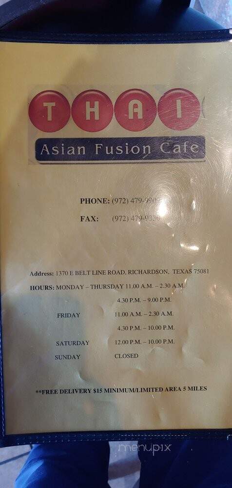 Thai Smile Restaurant - Richardson, TX