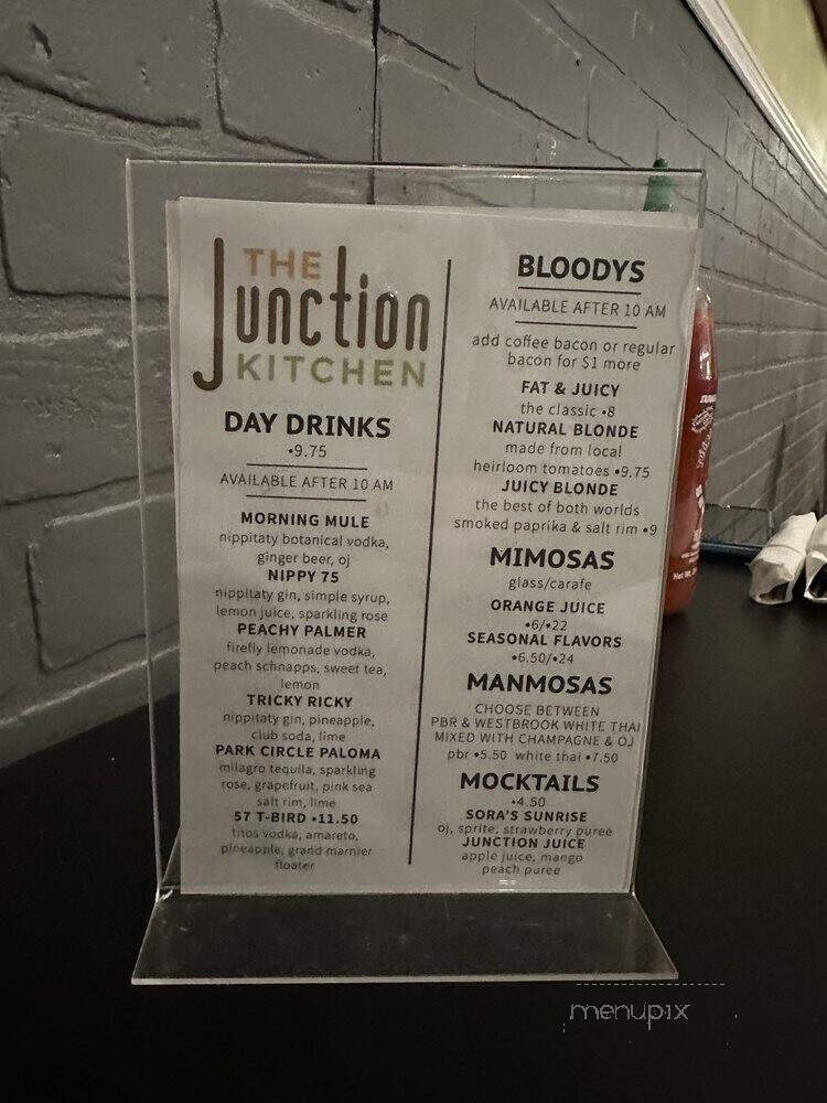Junction Kitchen & Provisions - North Charleston, SC menu_pic