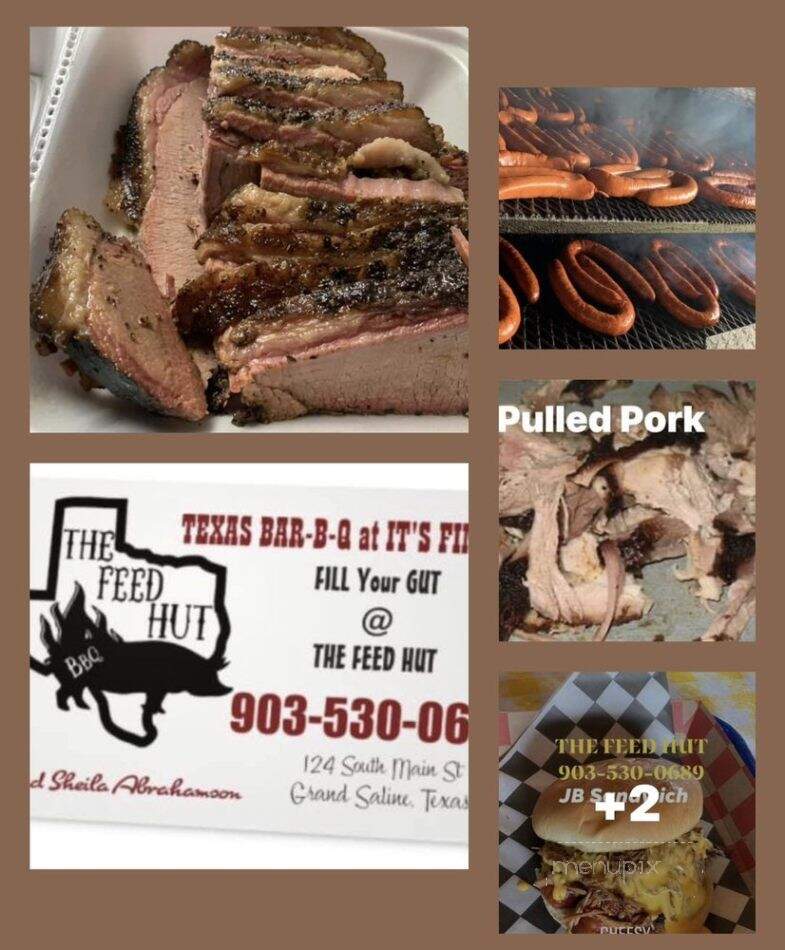 BBQ at The Hut - Grand Saline, TX menu_pic