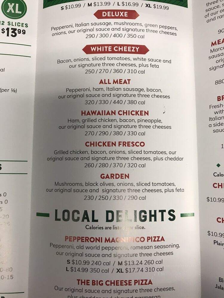 Marco's Pizza - Westfield, IN menu_pic