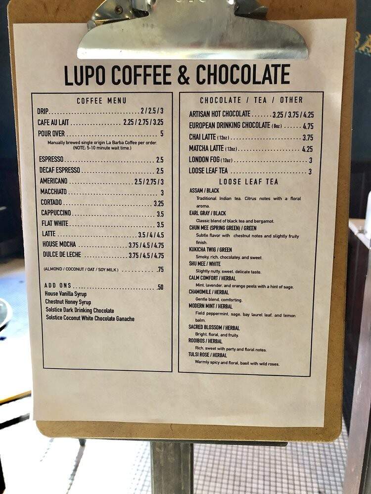 La Barba By Charming Beard Coffee - Salt Lake City, UT menu_pic