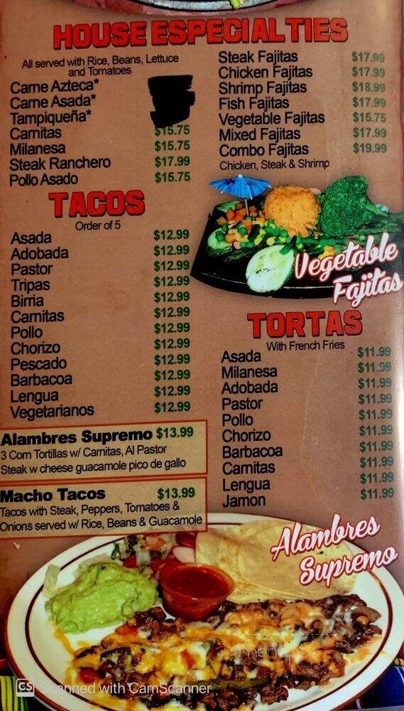 El Paisa - Denver, CO menu_pic