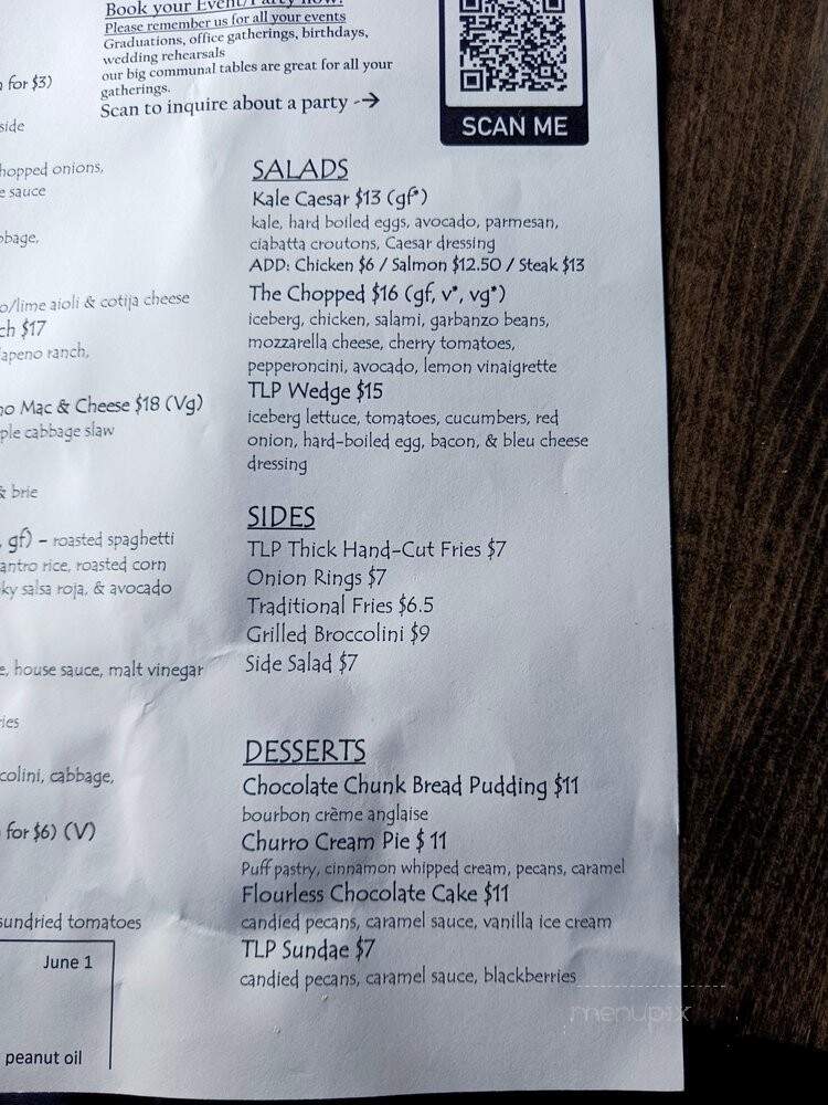Local Peasant - Los Angeles, CA menu_pic