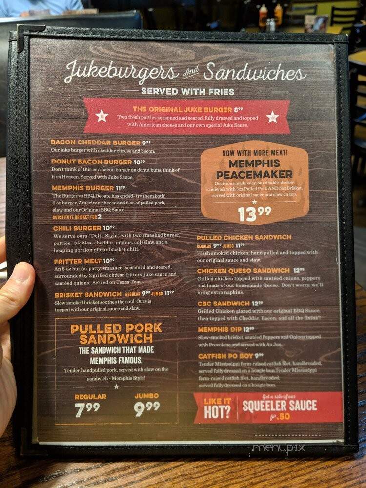 Memphis BBQ Co. - Dunwoody, GA menu_pic