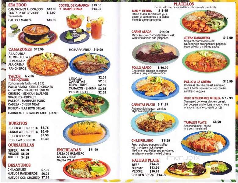 Taqueria la Tentacion - Federal Way, WA menu_pic