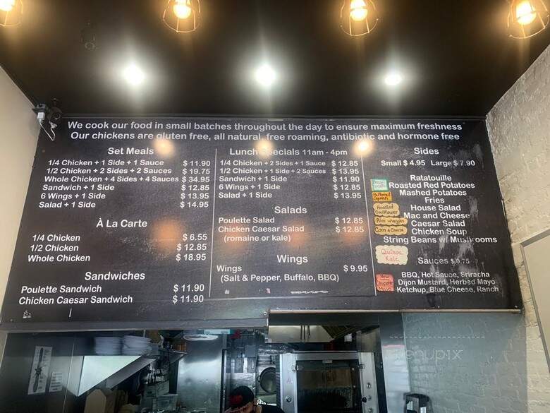 Poulette Rotisserie - New York, NY menu_pic