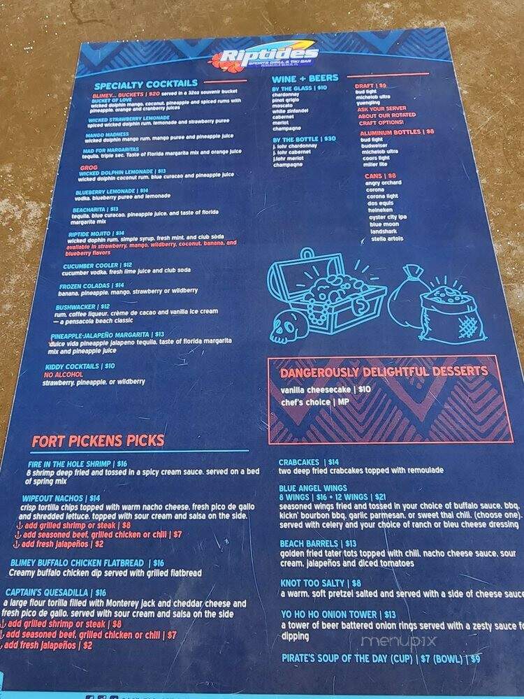 Riptides Grill - Fort Walton Beach, FL menu_pic