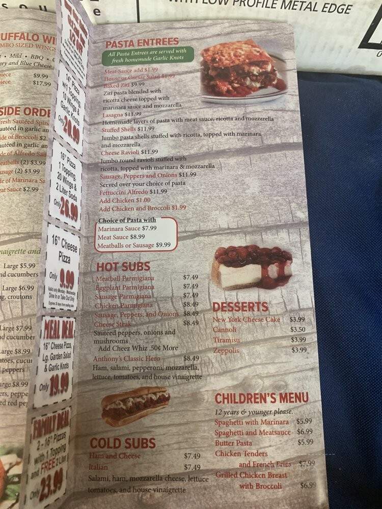 Italys Pizza - Astor, FL menu_pic