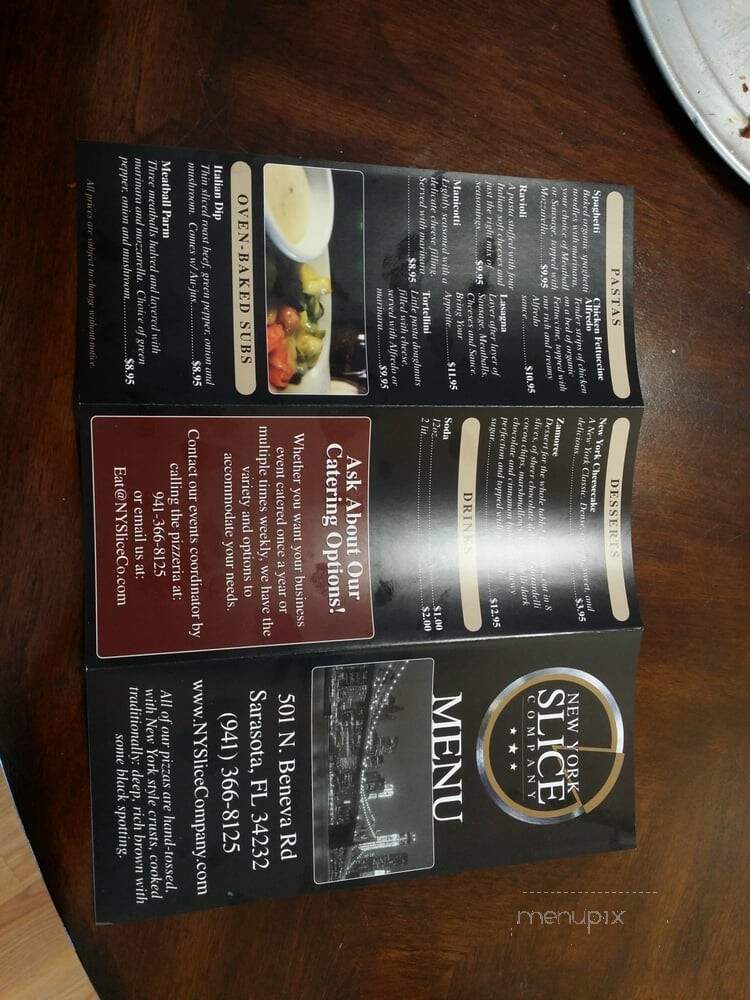 New York Slice Company - Sarasota, FL menu_pic