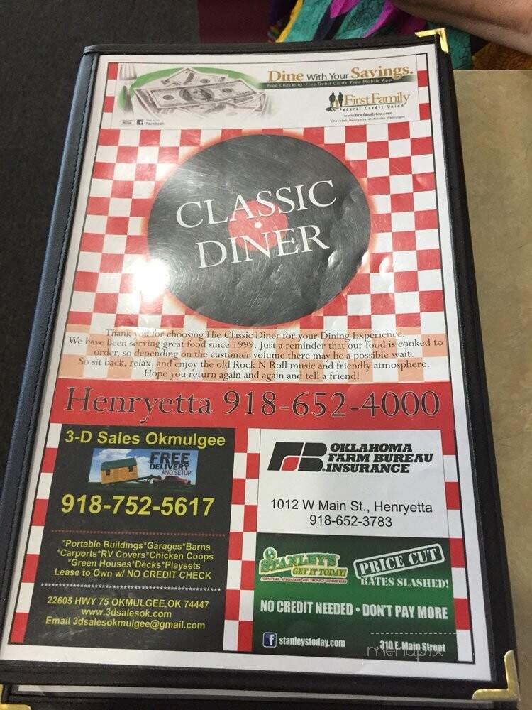 Classic Diner - Henryetta, OK