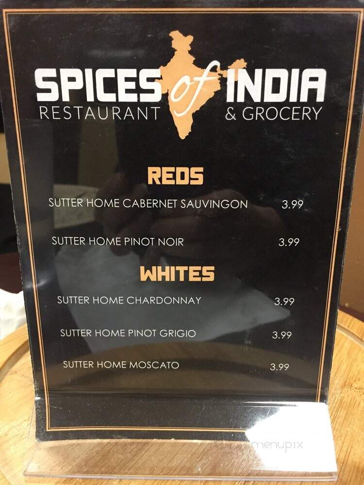 Spices of India - Buffalo, NY menu_pic