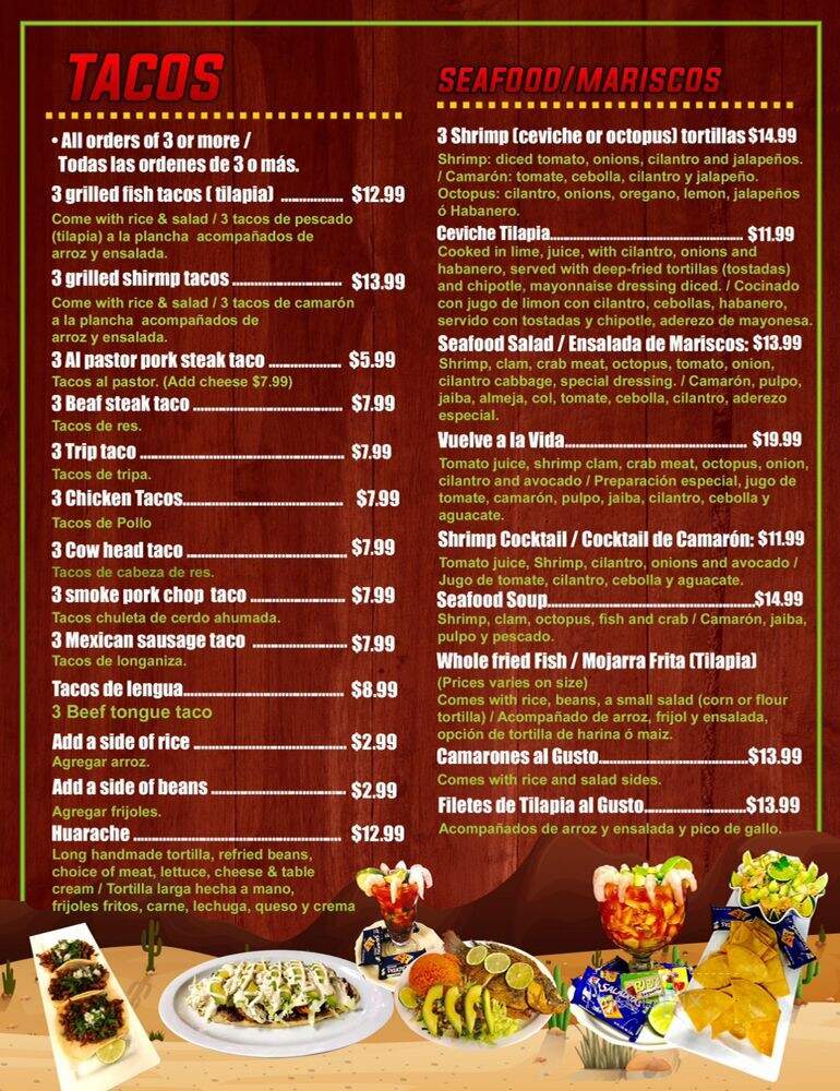 Bibi's - Milford, DE menu_pic