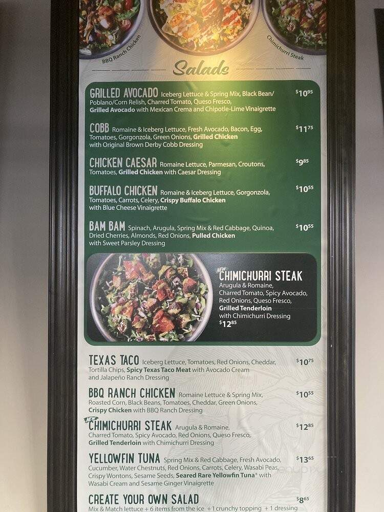 Snappy Salads - Irving, TX menu_pic
