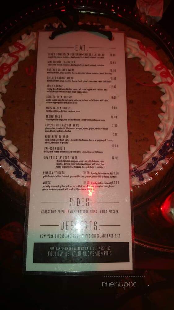 In Love Memphis - Memphis, TN menu_pic