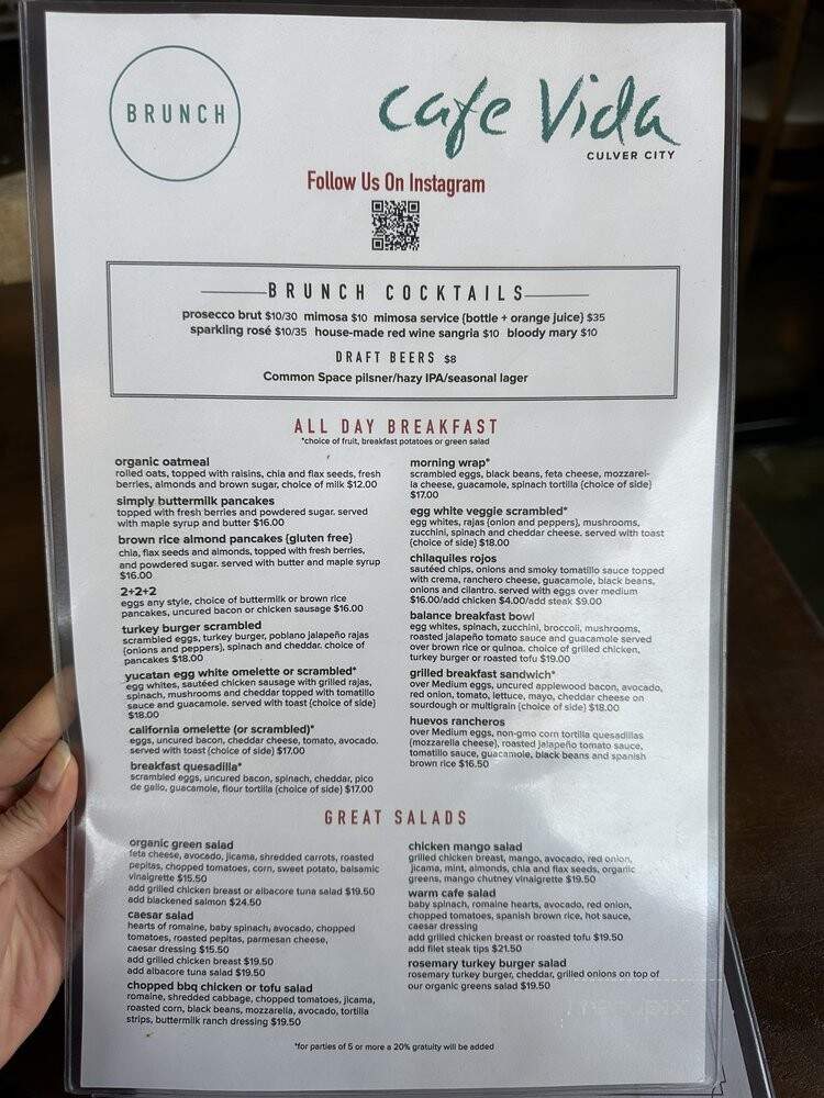 Cafe Vida - Culver City, CA