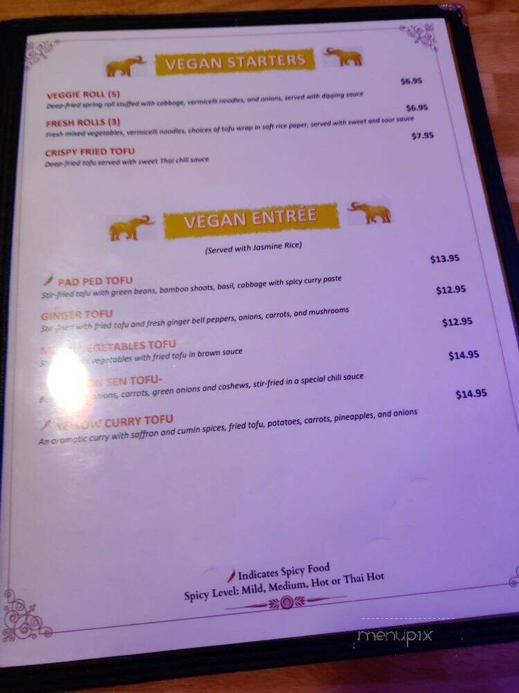 Thai Tanic - Destin, FL menu_pic