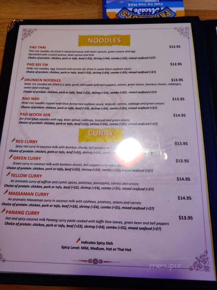 Thai Tanic - Destin, FL menu_pic