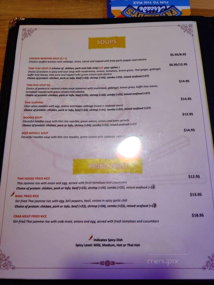 Thai Tanic - Destin, FL menu_pic