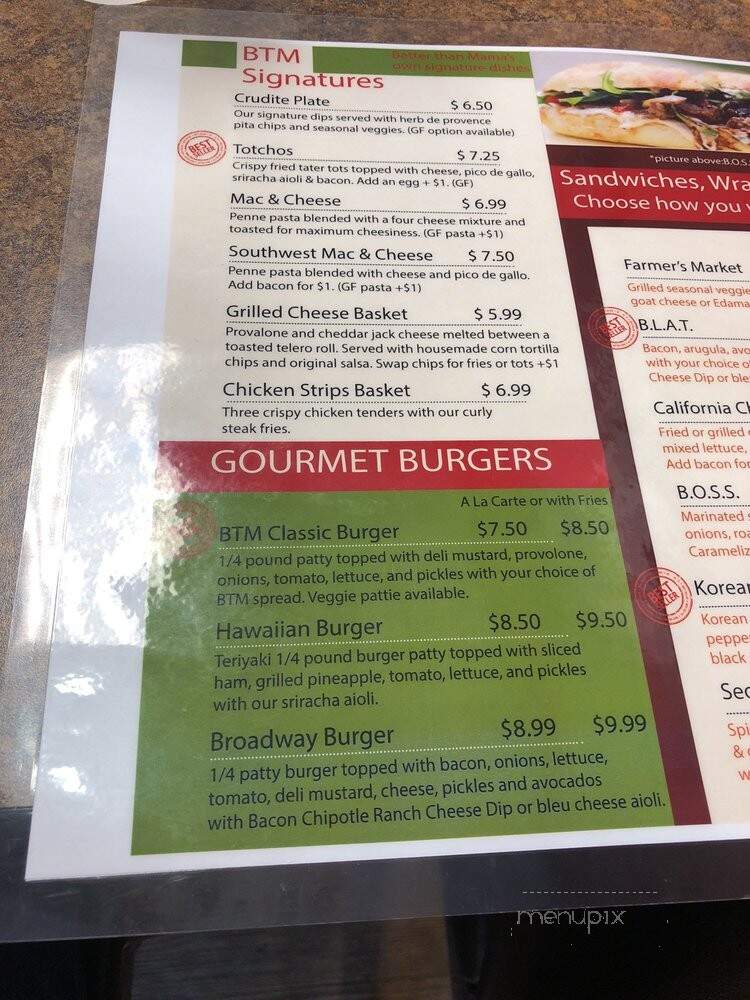 Better Than Mama's - Salem, OR menu_pic