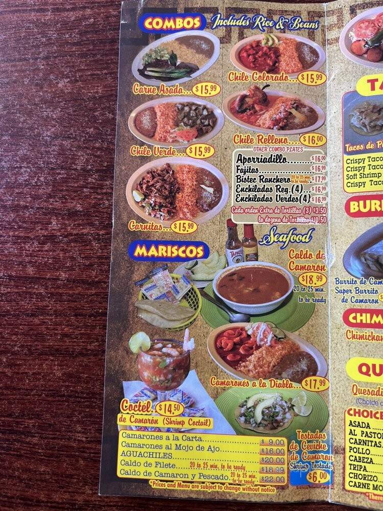 Taqueria Mi Lindo Apatzingan - Rio Linda, CA menu_pic