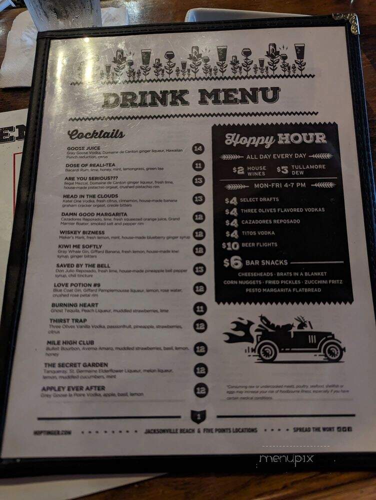 Hoptinger Bier Garden & Sausage House - Jacksonville Beach, FL menu_pic