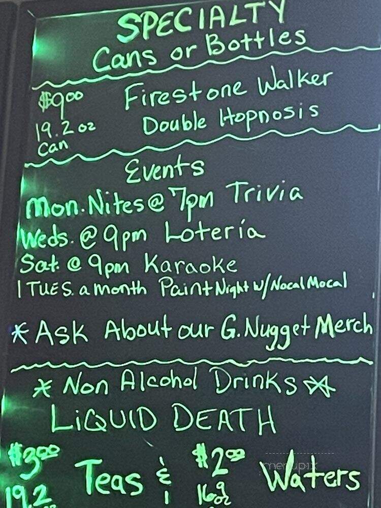 Golden Nugget Pub - Simi Valley, CA menu_pic