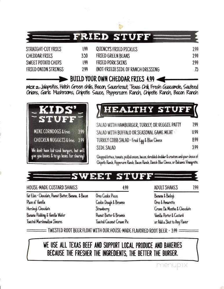 Twisted Root Burger - Austin, TX menu_pic