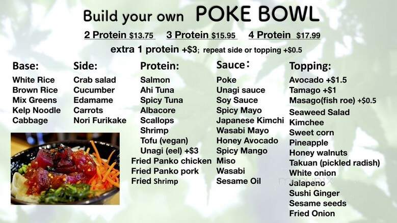 Sushi Secrets - Berkeley, CA menu_pic