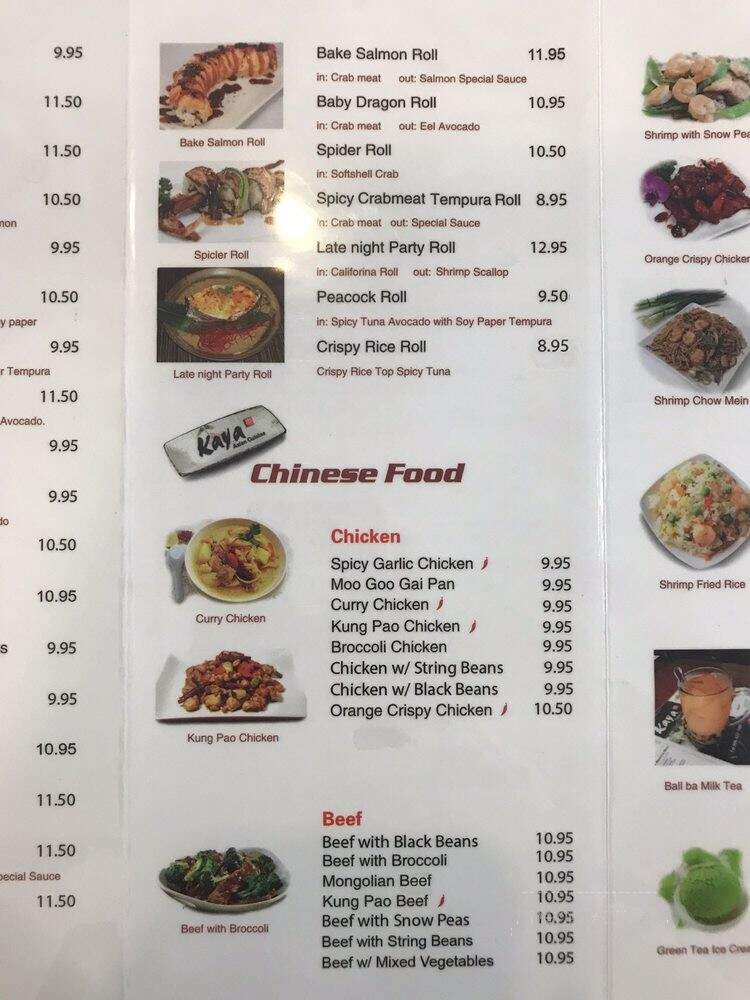 Kaya Asian Cuisine - Pomona, CA