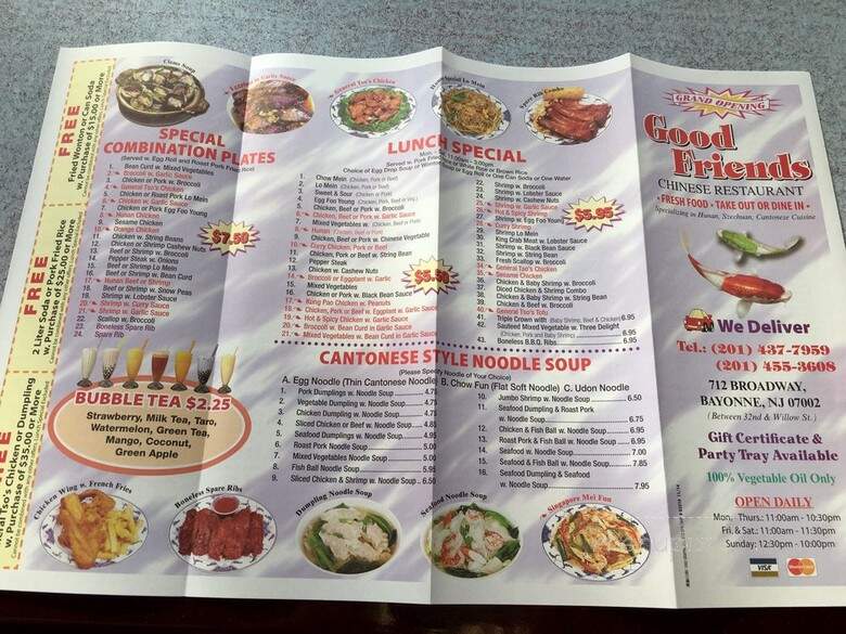New Good Friends - Bayonne, NJ menu_pic