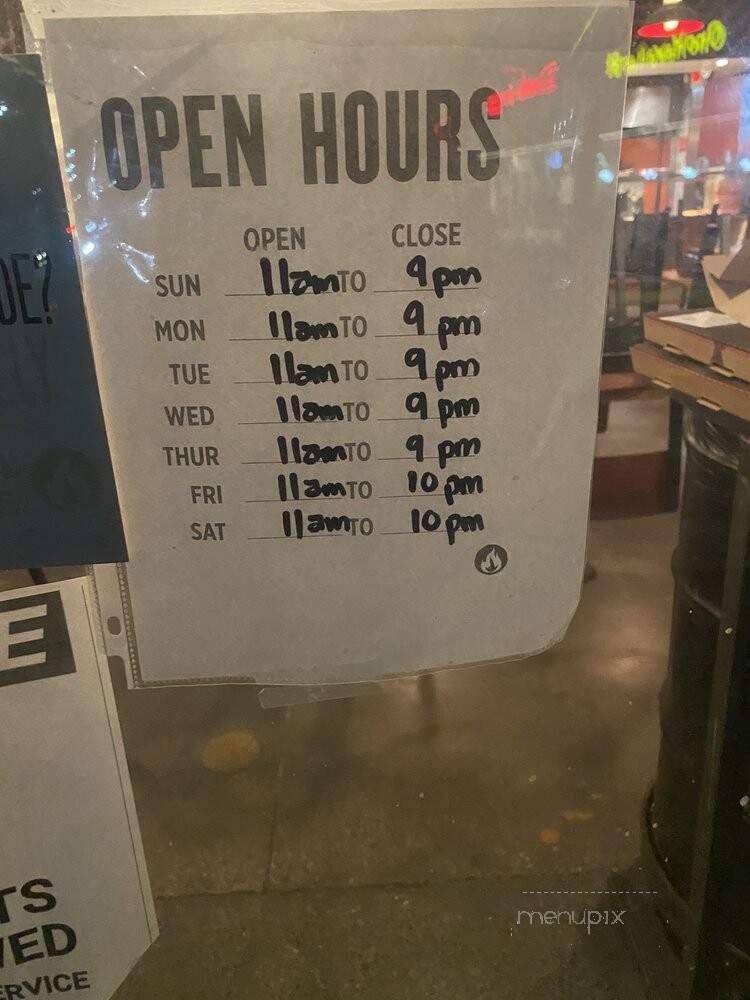 Blaze Pizza - South Gate, CA menu_pic